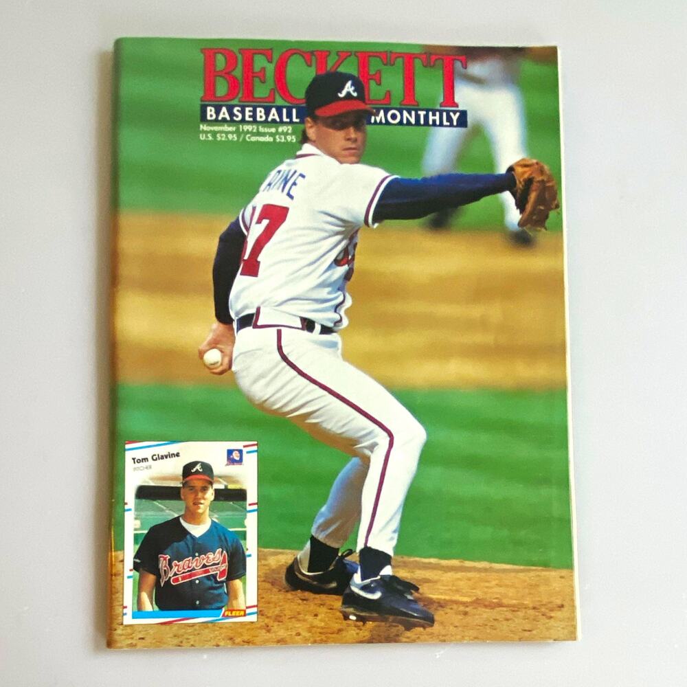 Beckett Baseball Monthly Magazine Tom Glavine Atlanta Braves MLB Baseball